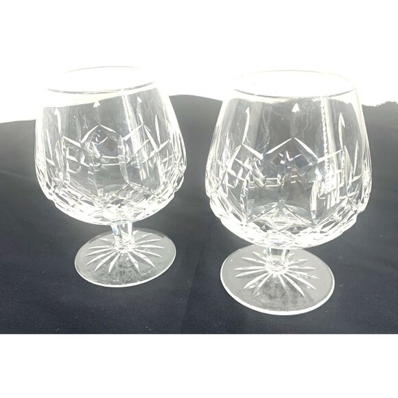Waterford Lismore Brandy Snifters Crystal Goblets 5" Lot of 2 - Picture 4 of 7